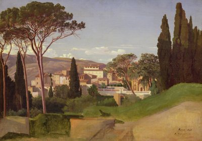 View of a Roman Villa by Jean Achille Benouville
